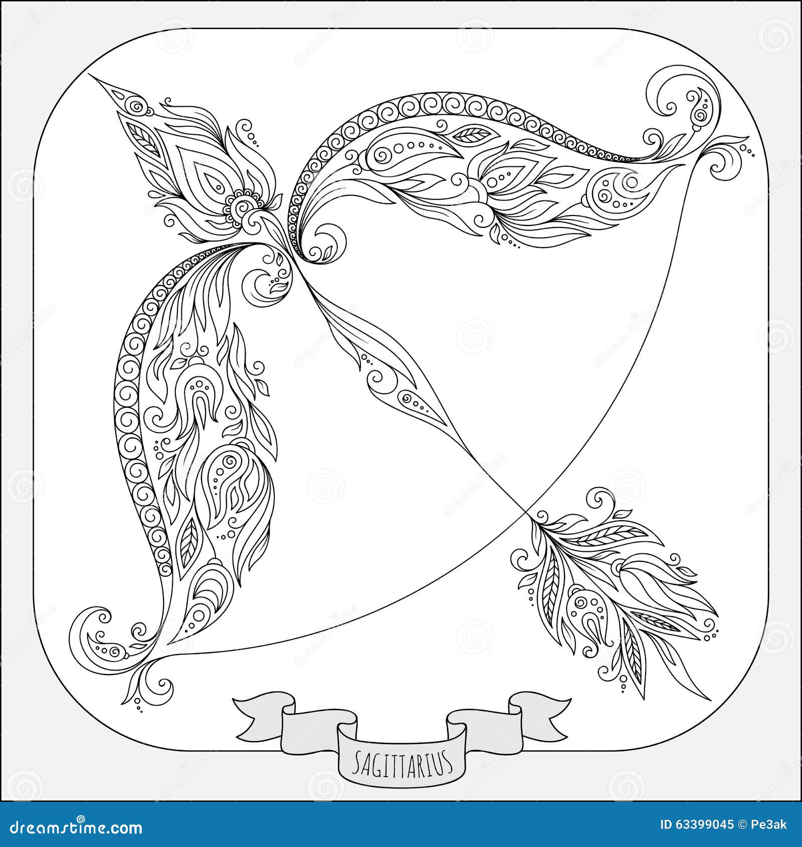 Sagittarius horoscope stock illustrations â sagittarius horoscope stock illustrations vectors clipart