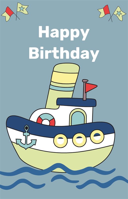 Free printable birthday boat creative center