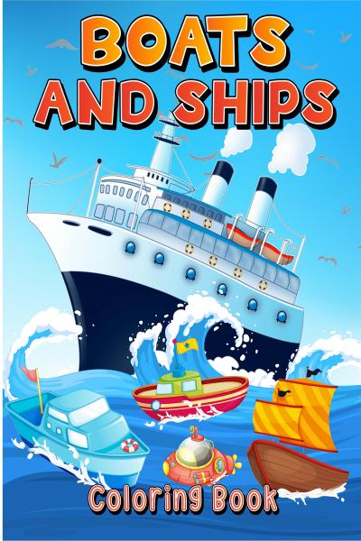 Boats and ships coloring book