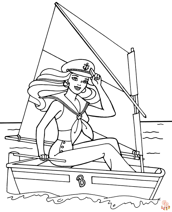 Free printable boat coloring pages for kids