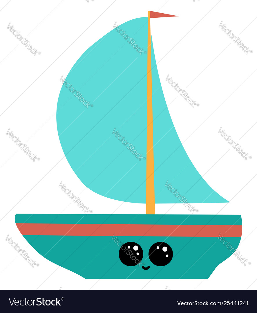 Emoji a little ship or color royalty free vector image