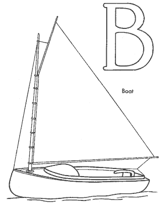 Coloring pages of boats