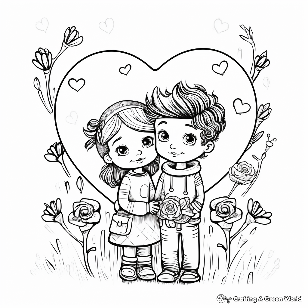 I love you coloring pages