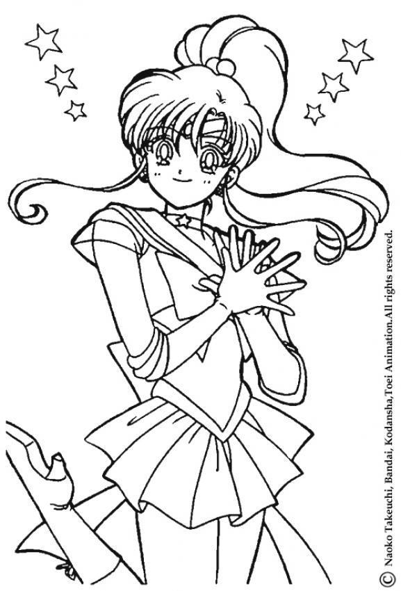 Sailor jupiter the warrior coloring pages