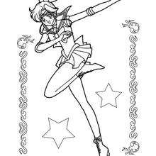 Sailor jupiter and stars coloring pages