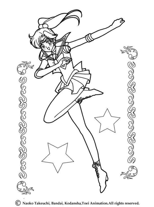 Sailor jupiter coloring pages