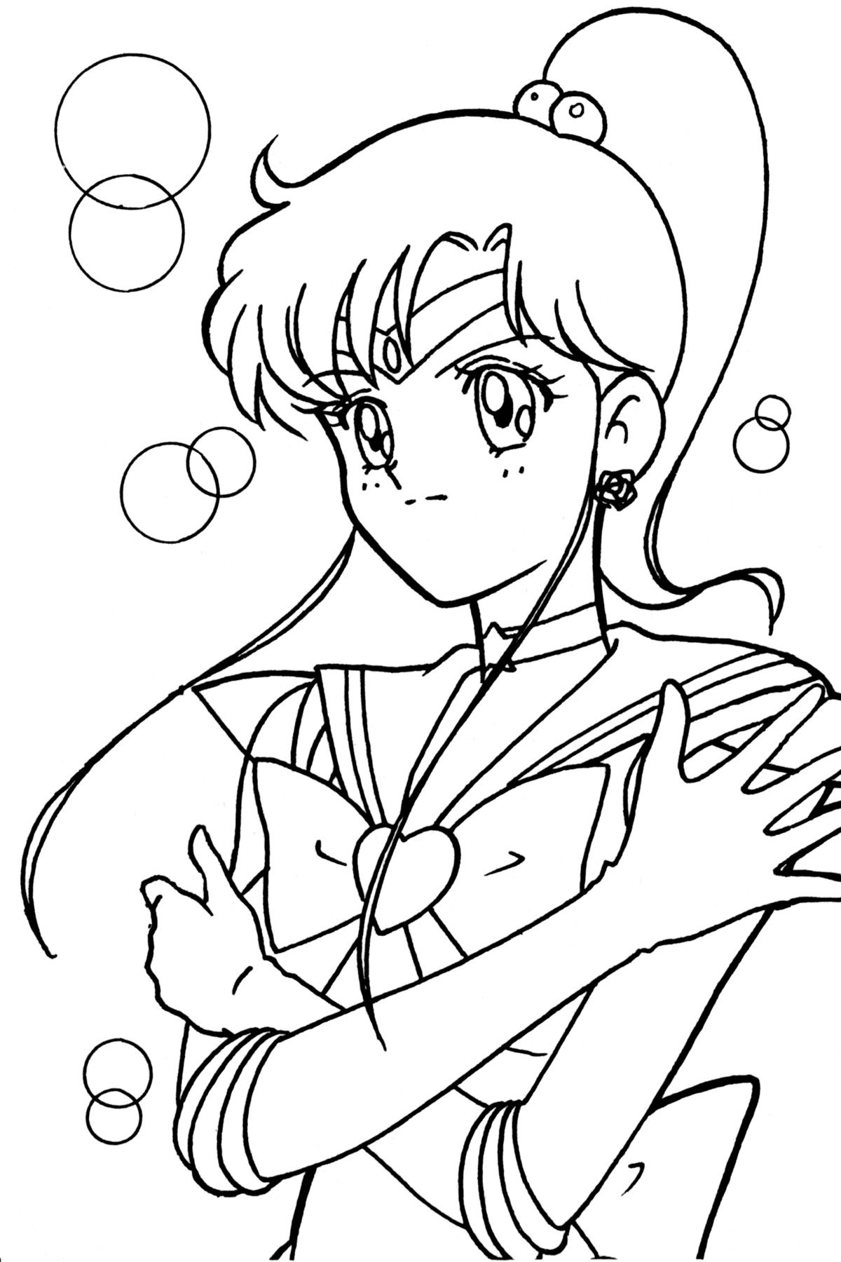 Sailor jupiter sailor moon coloring pages sailor moon anime drawing styles
