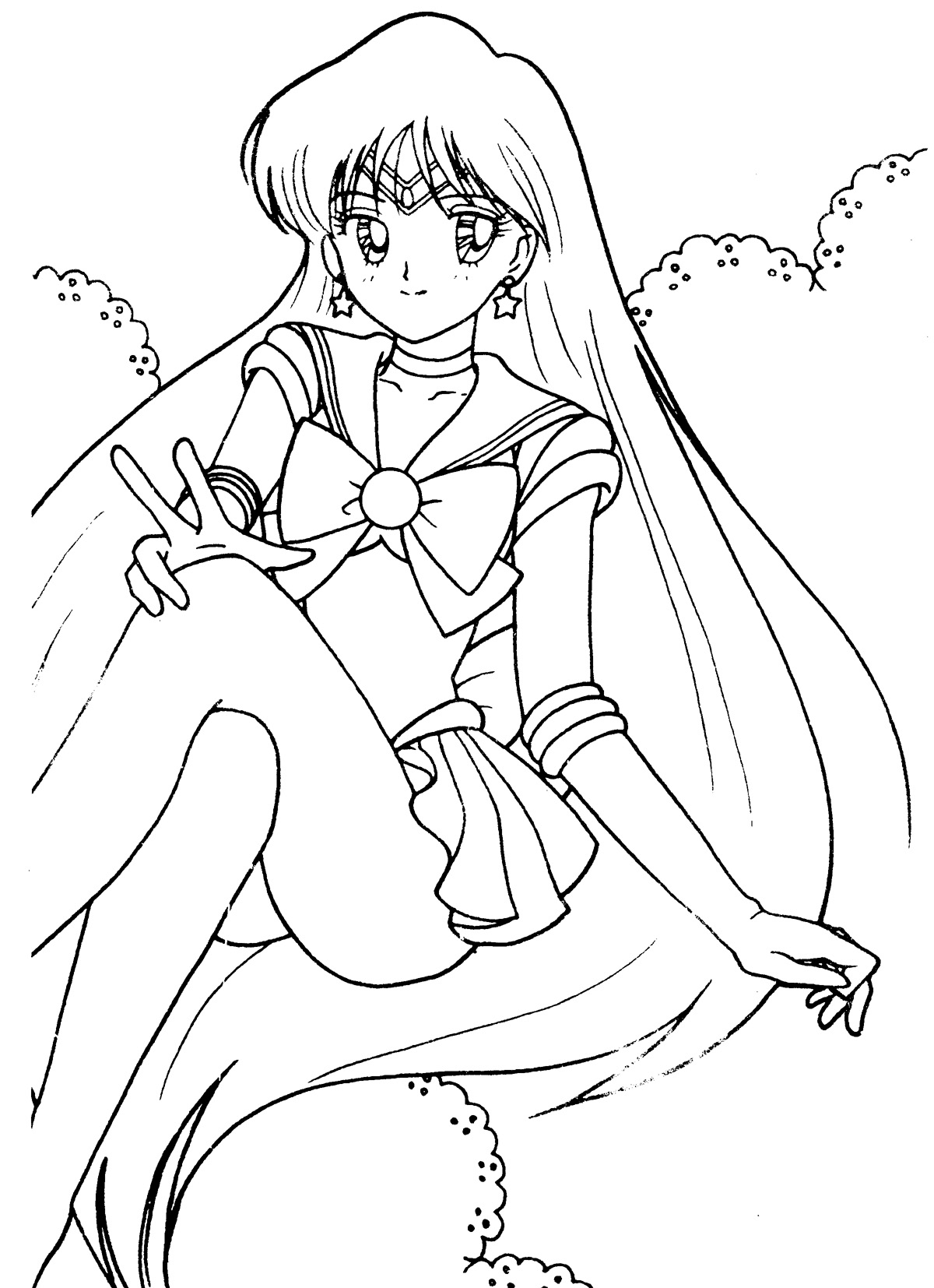 Tsuki matsuri the sailormoon coloring book archive