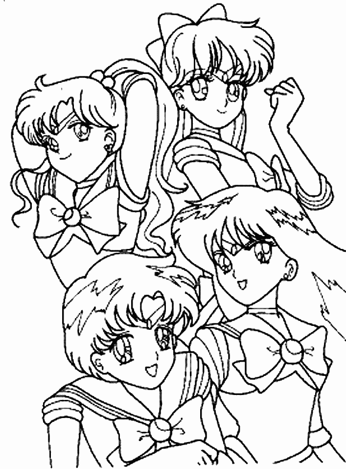 Sailor mars coloring pages