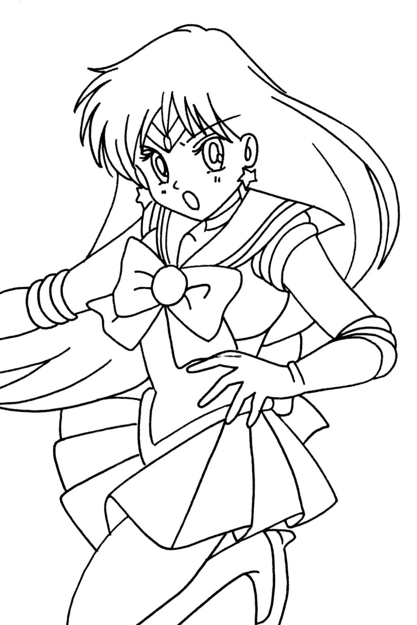 Sailor mars coloring book â