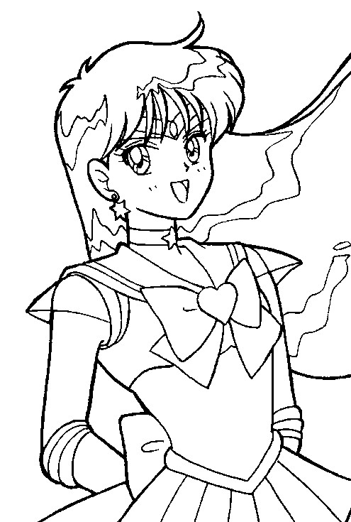 Super sailor mars coloring page by sailortwilight on