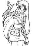 Sailor mars rei coloring pages posters