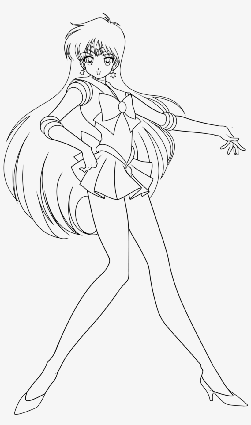 Coloriage sailor mars dessin