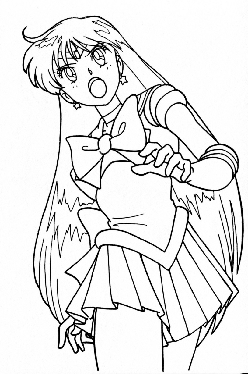 Sailor mars coloring book â