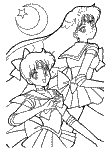 Sailor mars rei coloring pages posters