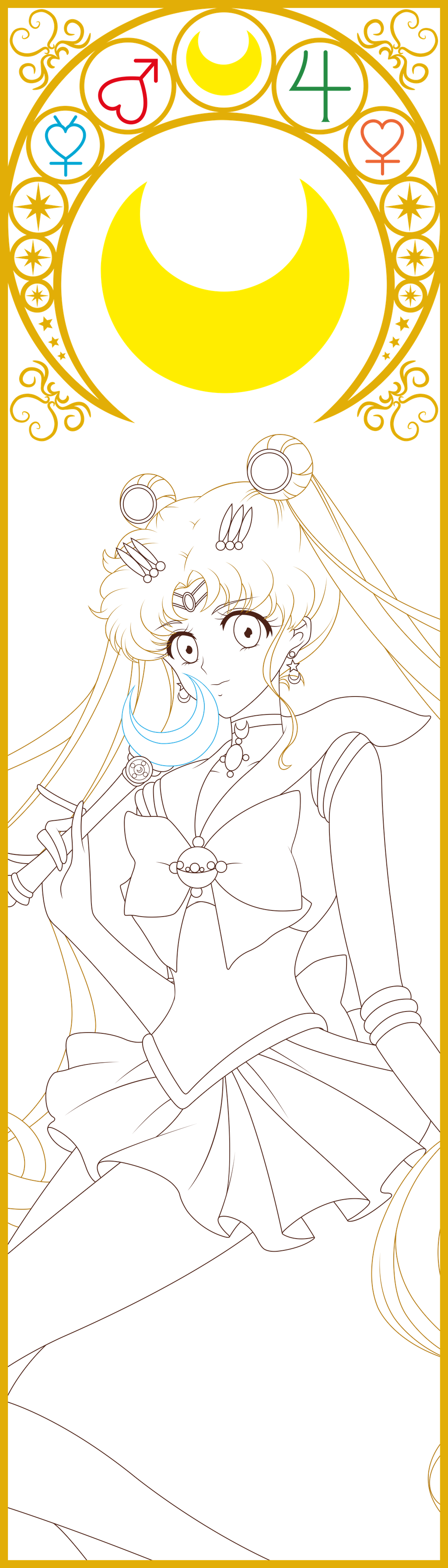 Sailor moon bookmark by blackcitty on deviantart ããããã ãã çååæåããããã ãã æå