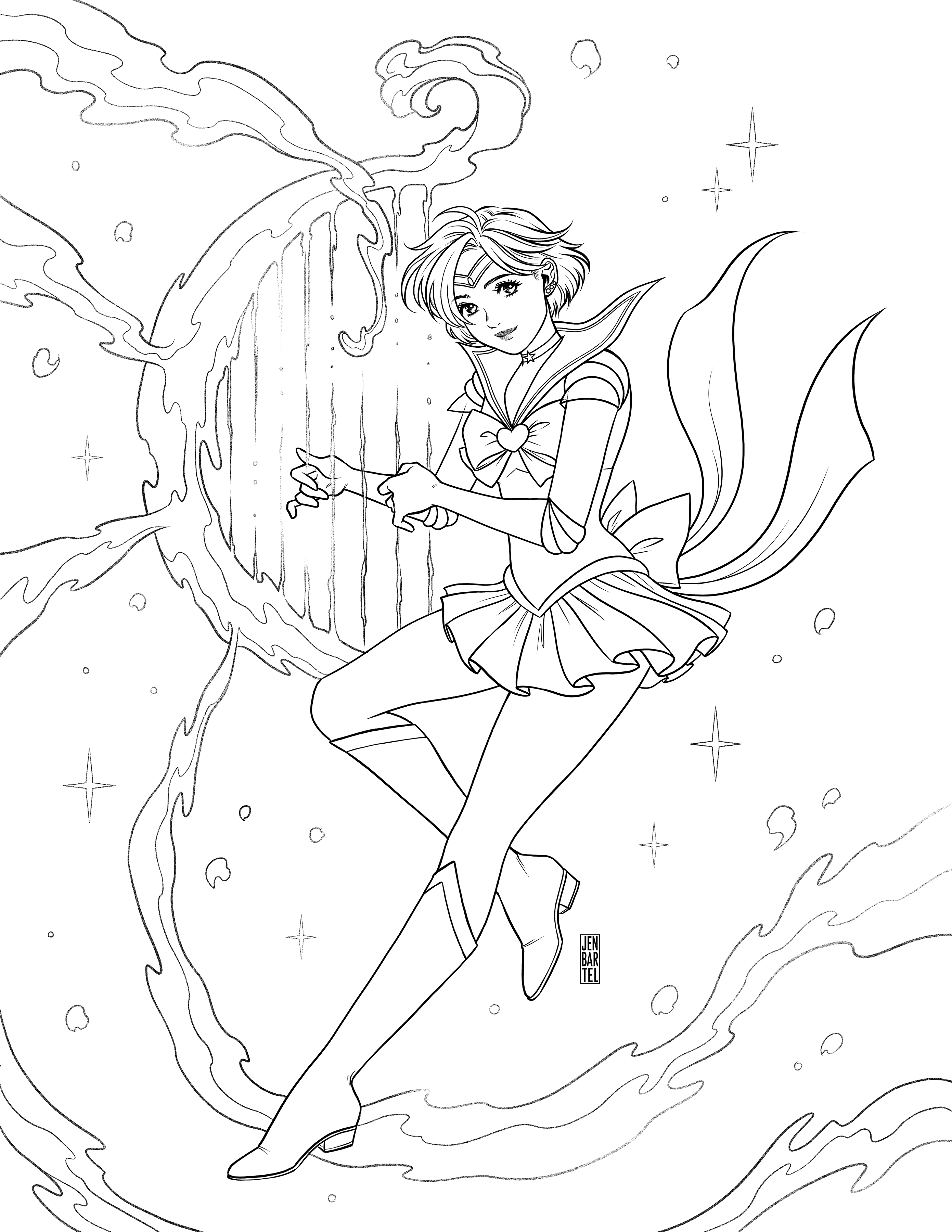 Live ð bonzaibnny on x probably not their intended purposes but heyjenbartel posted some lovely sailor moon coloring pages and i wanted to give a go at coloring my fave sailor