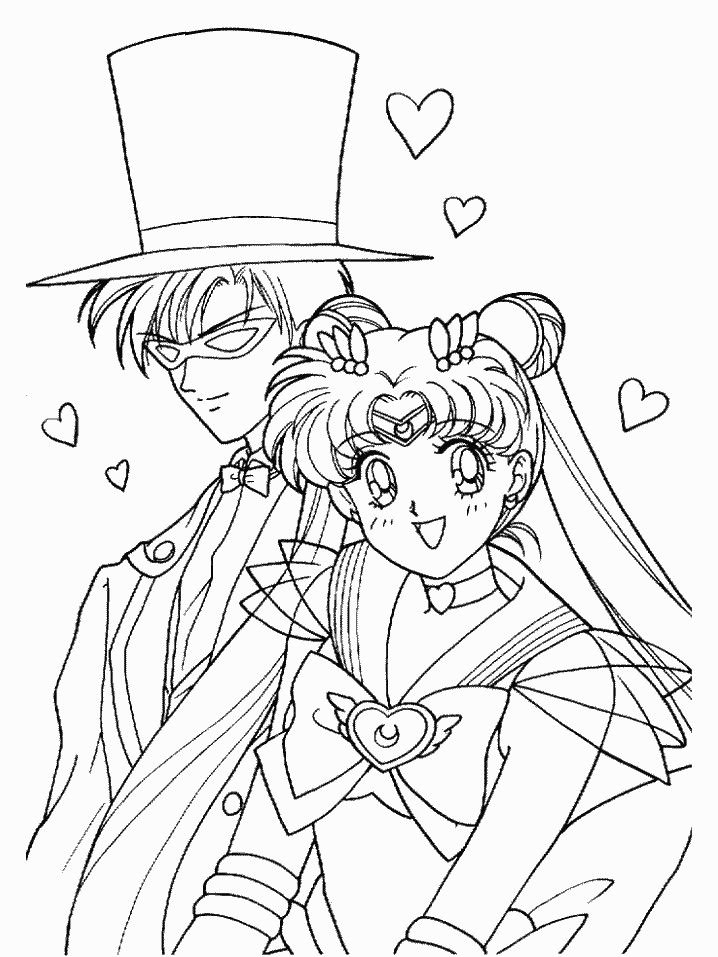 Sailor moon coloring pages tuxedo mask moon coloring pages sailor moon coloring pages cartoon coloring pages