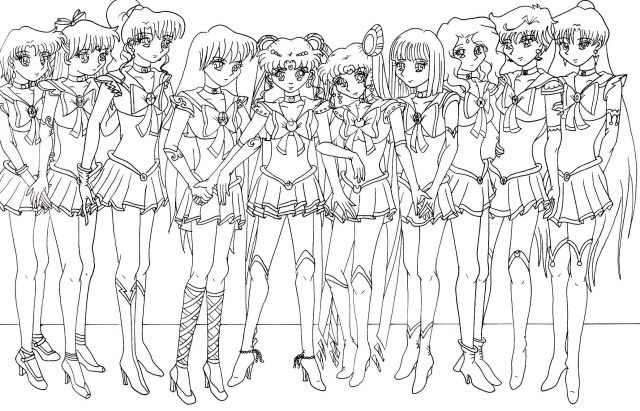 Beautiful sailor moon coloring pages