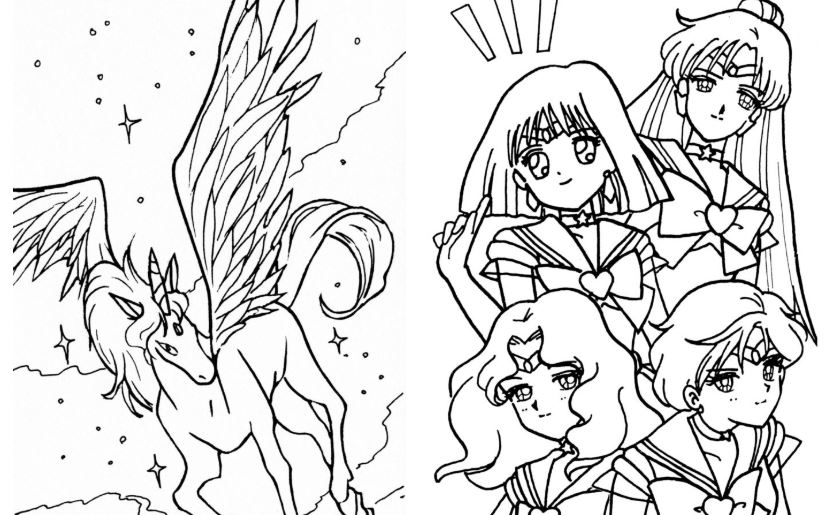 Heres the best website for sailor moon coloring book pages