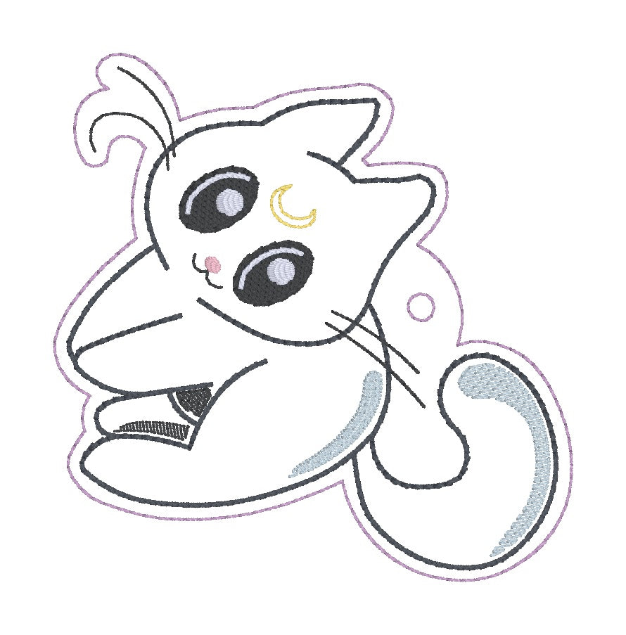 Moon kitty bookmarkbag tagornament machine embroidery file digital d â nosy pepper patterns