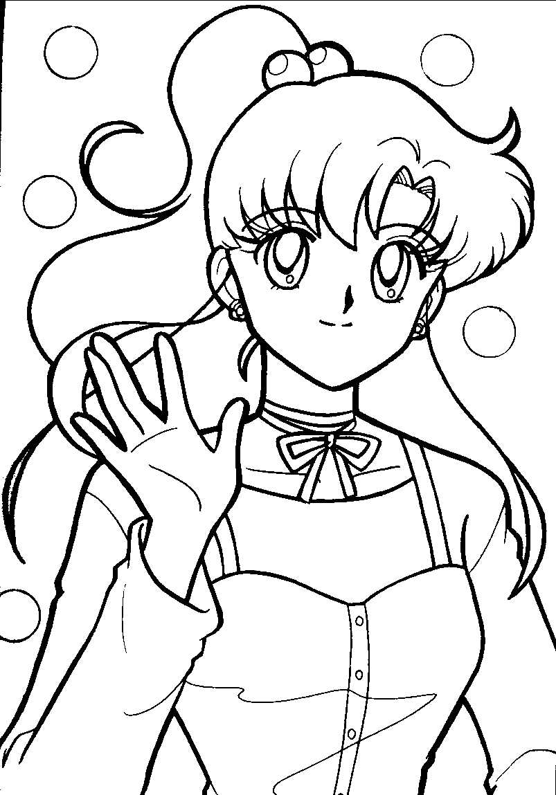 Free printable sailor moon coloring pages for kids