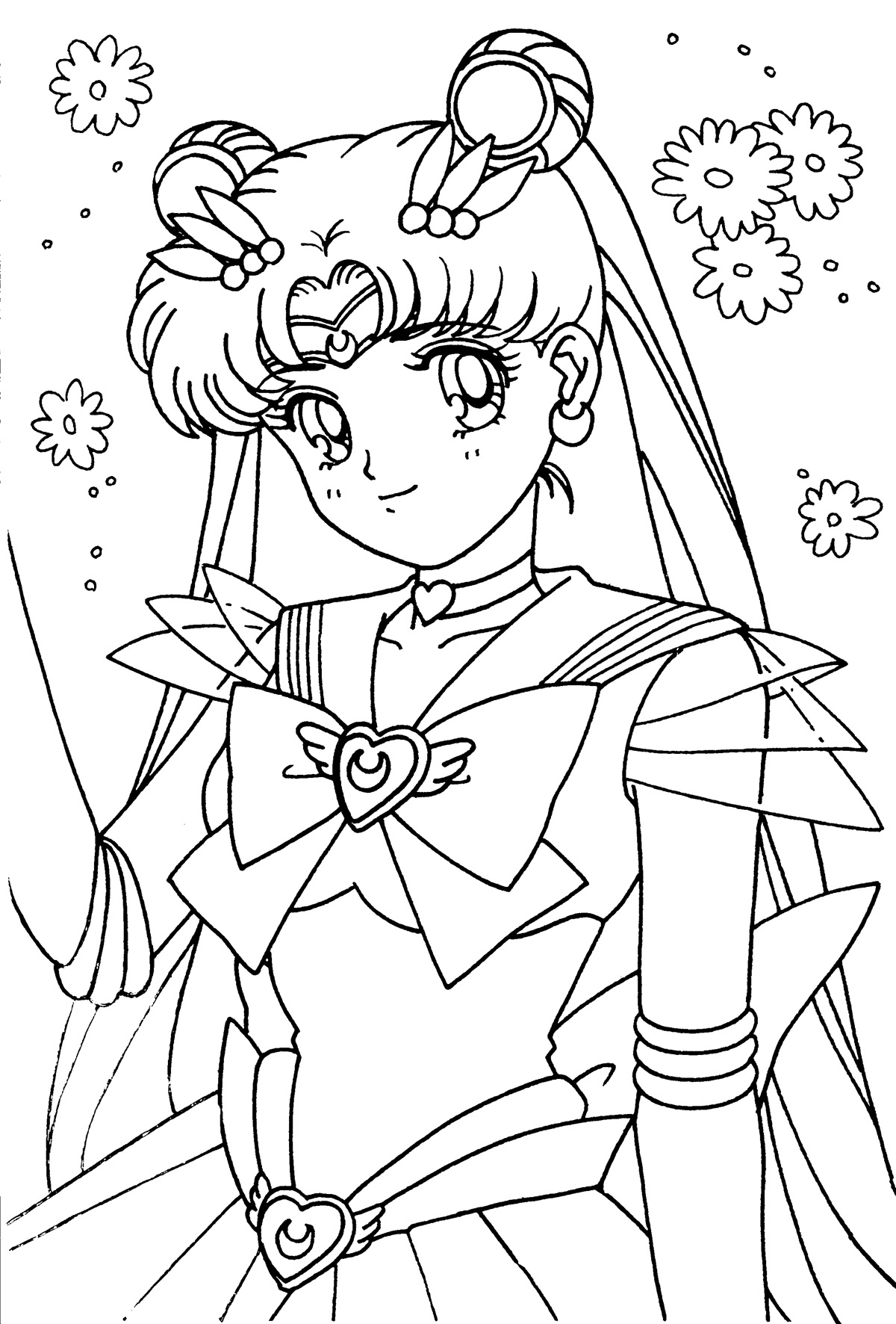 Tsuki matsuri the sailormoon coloring book archive
