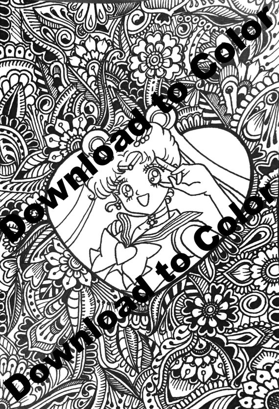Sailor moon coloring page