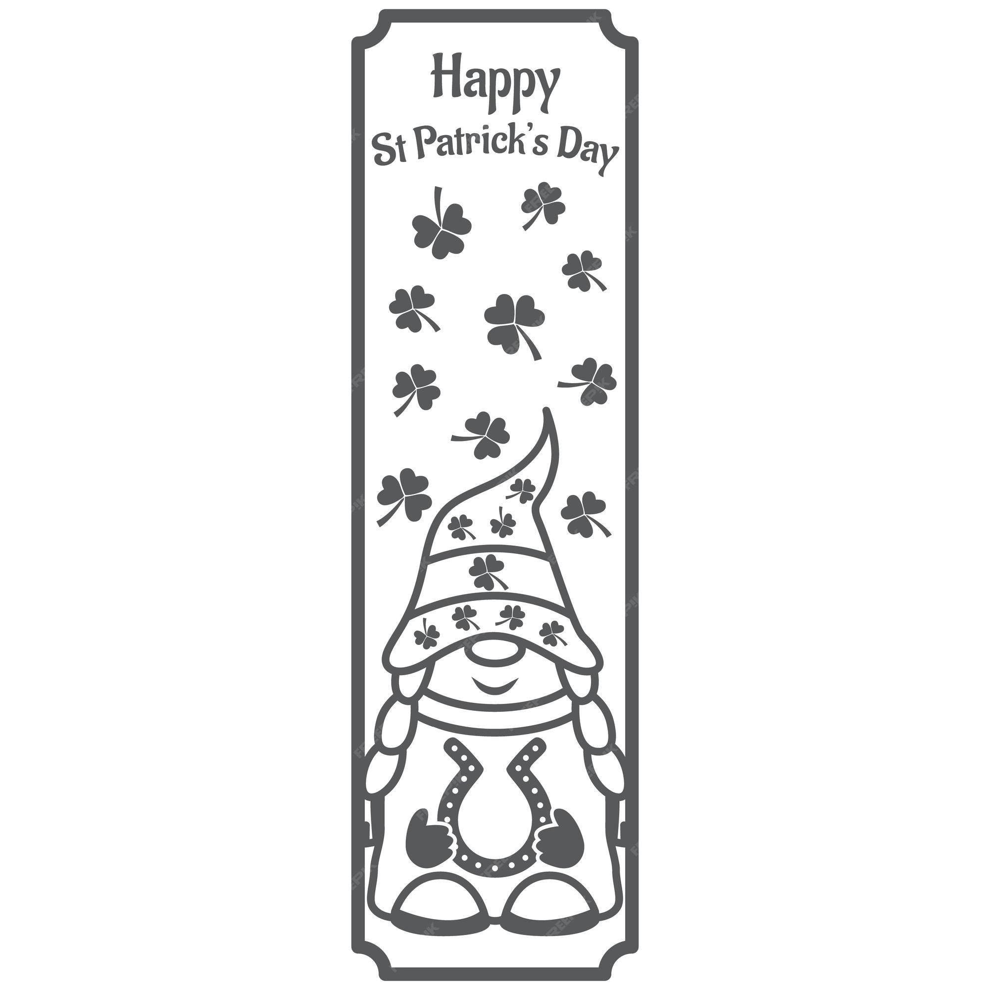 Premium vector st patricks day candle design