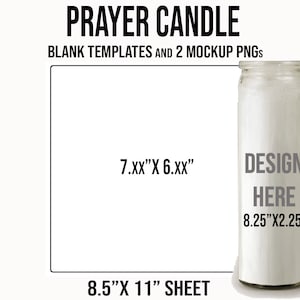 Saint prayer candle digital template