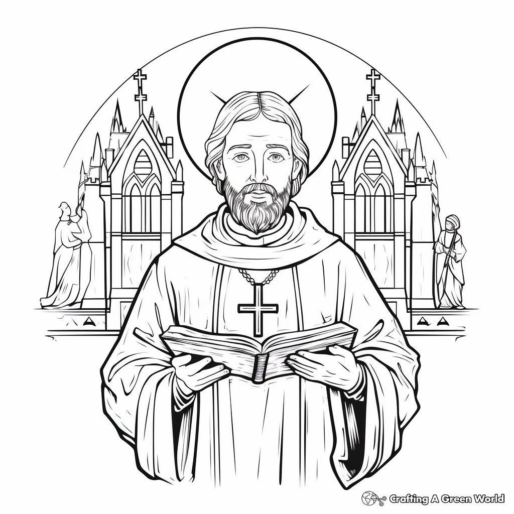 All saints day coloring pages