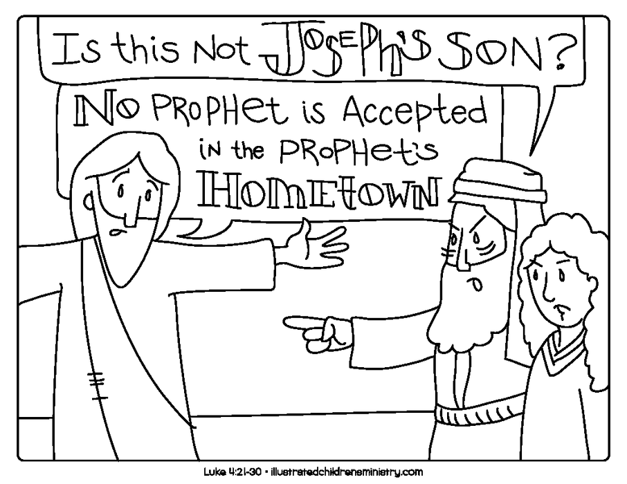 Bible story coloring pages winter
