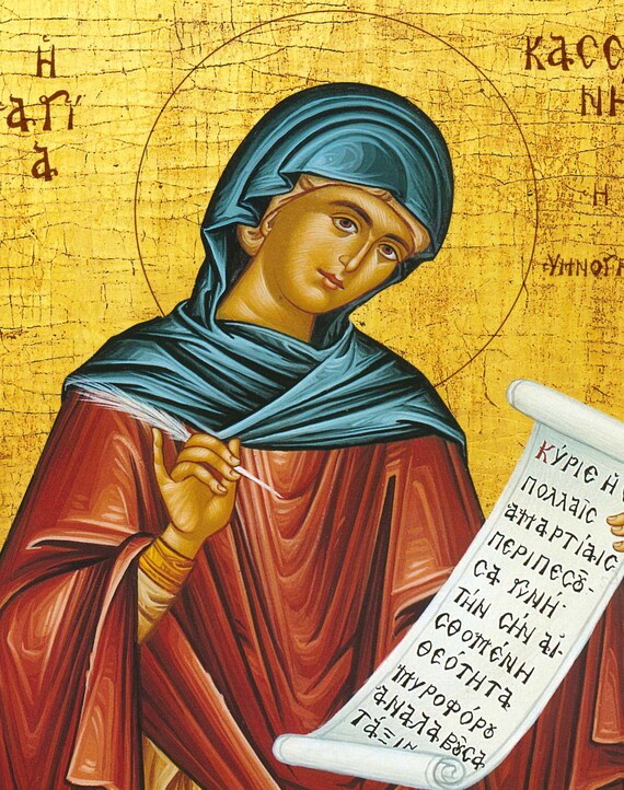 Saint kassiani orthodox icon saint kassi icon saint kassia