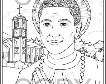 Saint martin de porres coloring pages
