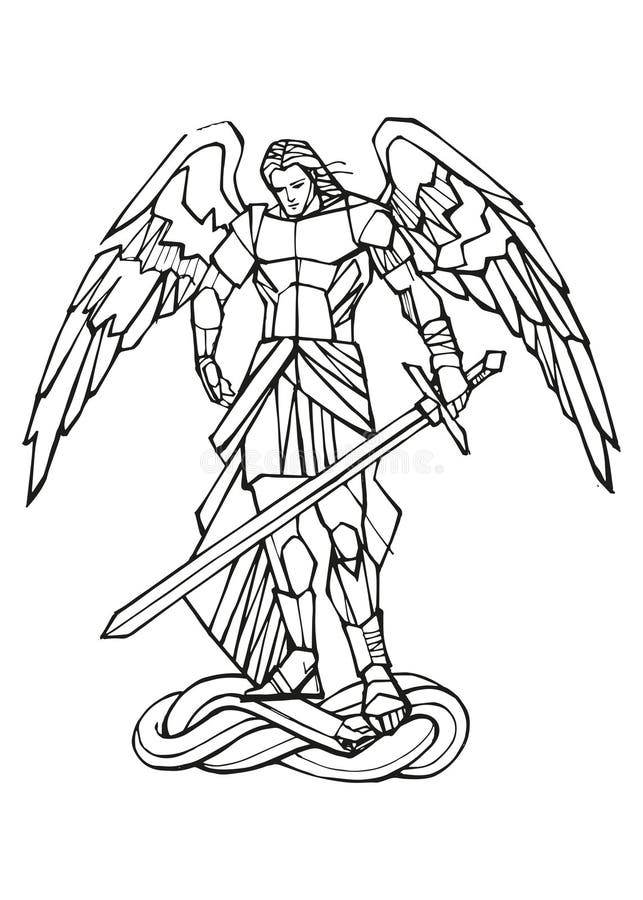 Saint michael archangel stock illustrations â saint michael archangel stock illustrations vectors clipart