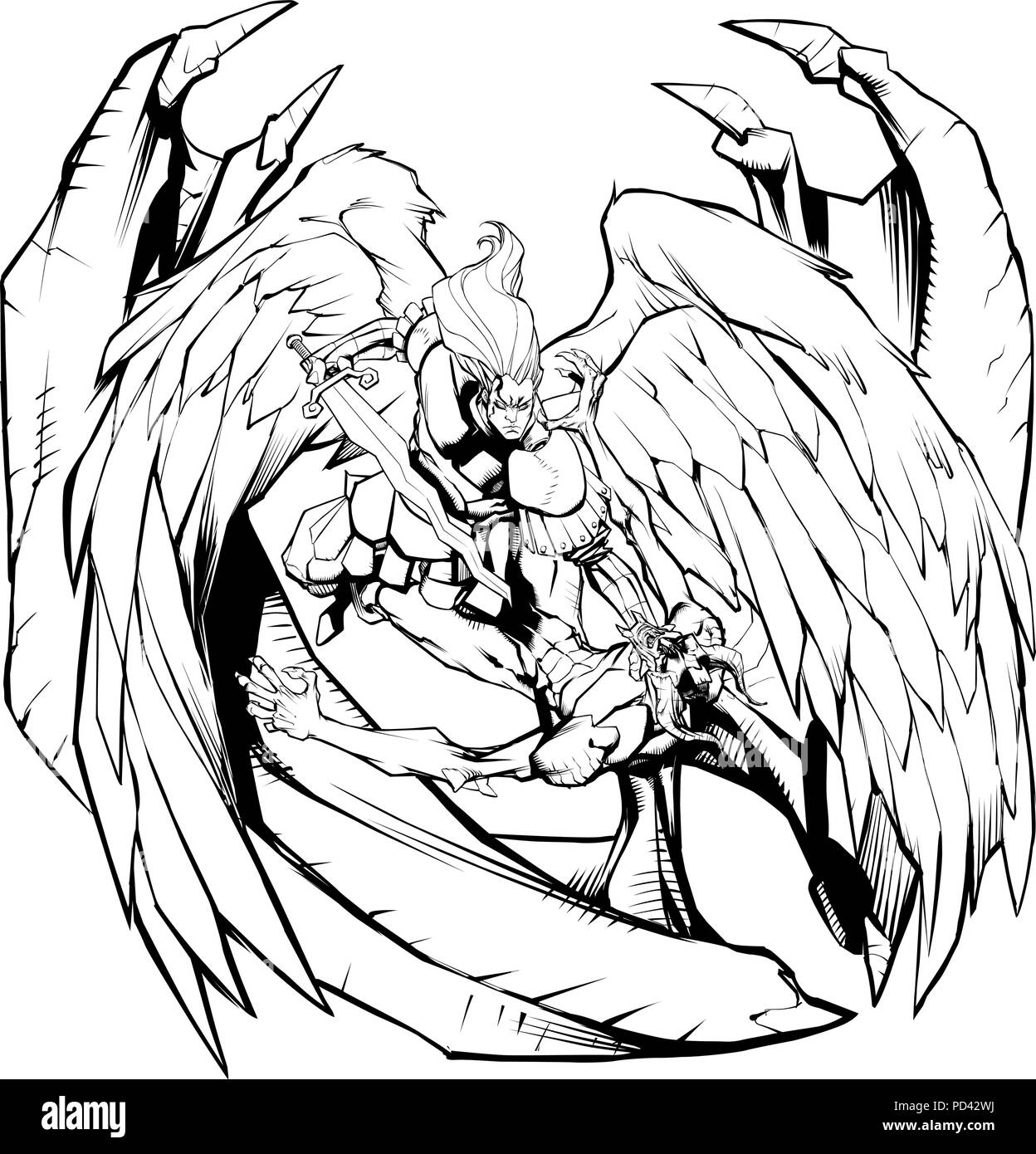 Archangel black and white stock photos images