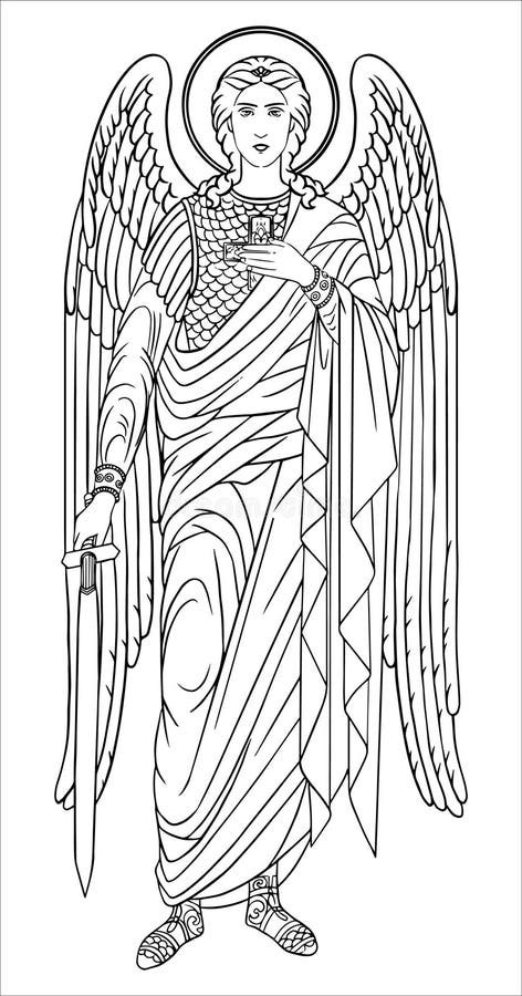 Archangel michael stock illustrations â archangel michael stock illustrations vectors clipart