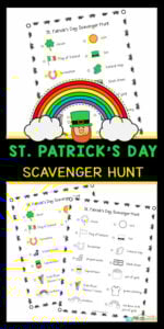 Ð free printable st patricks day scavenger hunt activities for kids