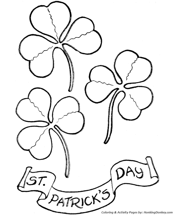 St patricks day coloring pages