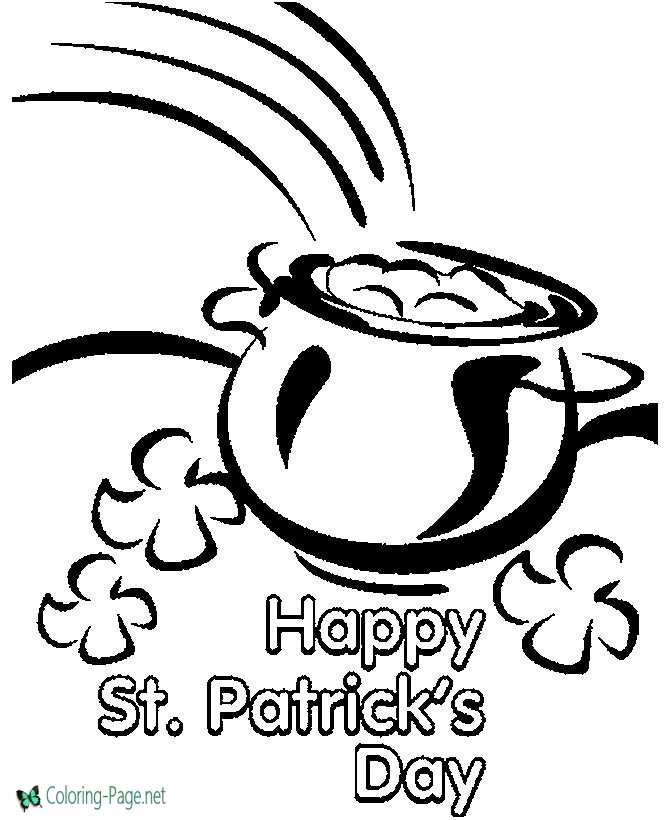 St patricks day coloring pages