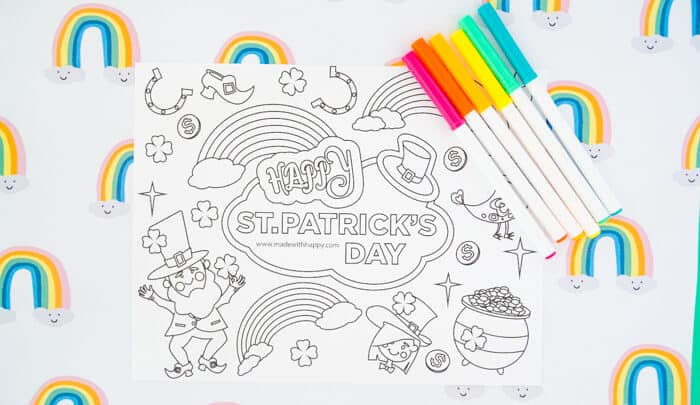 Free saint patricks day pictures to color