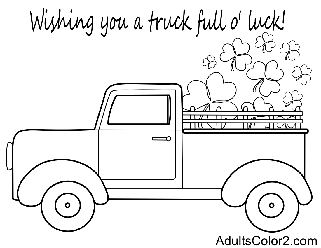 St patricks day coloring page