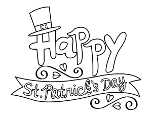 Free printable saint patricks day coloring pages