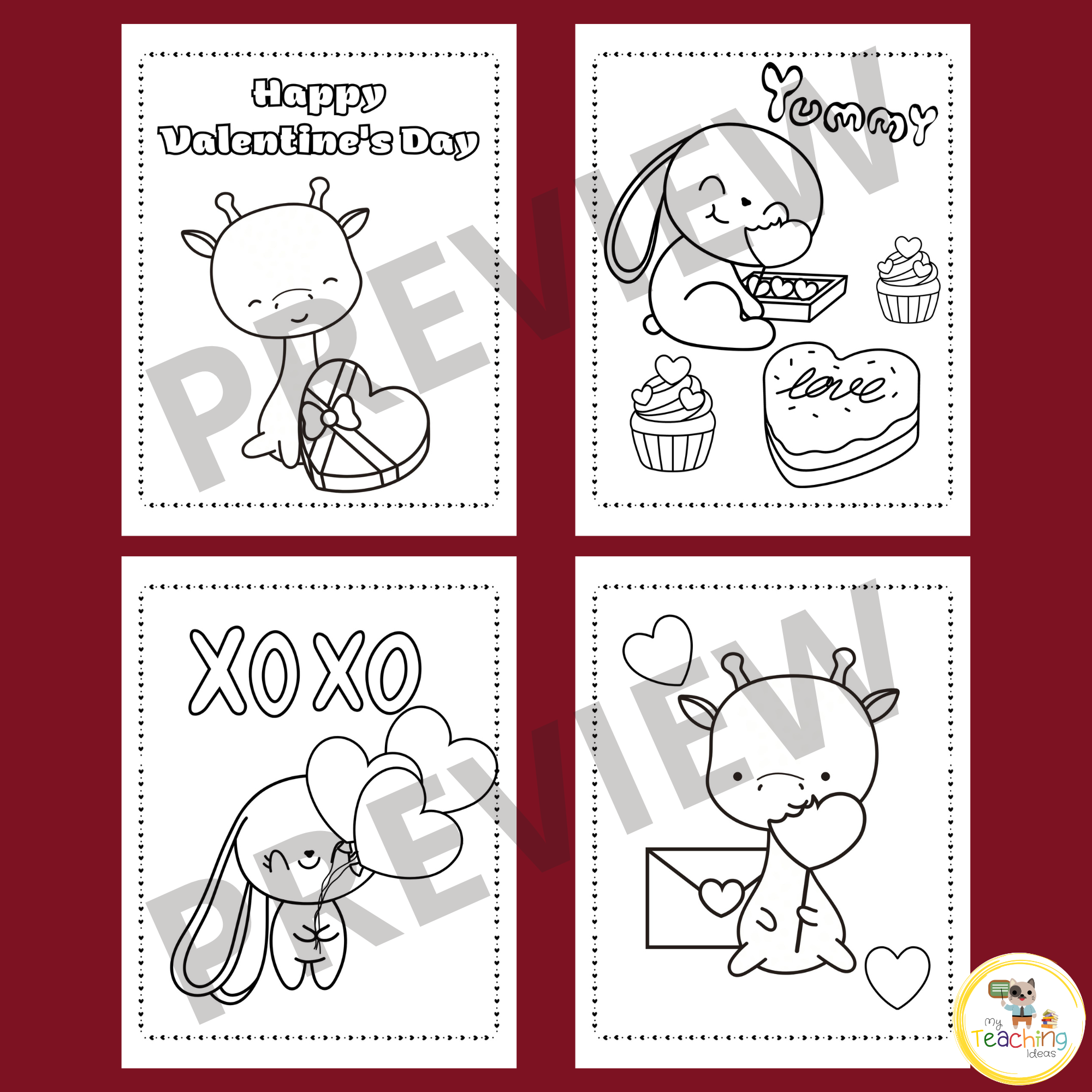 Valentines day coloring pages valentines day activity february activities made by teachers