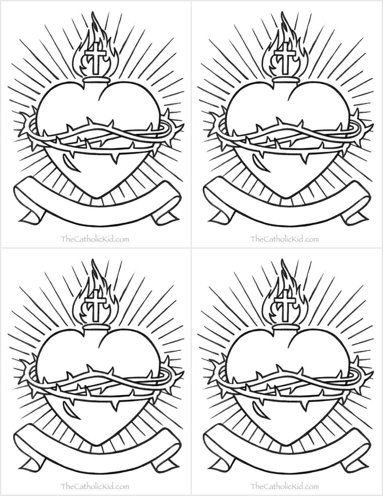 Saint valentine coloring page