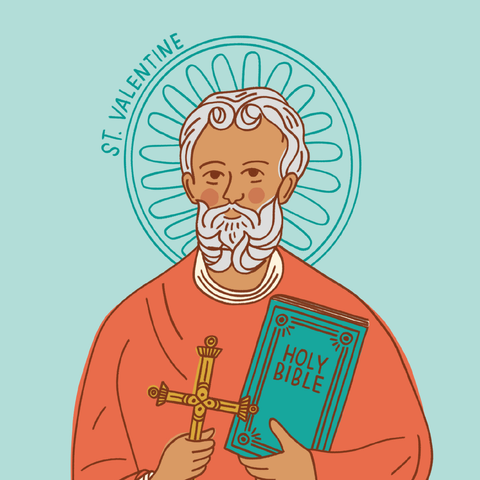 St valentine coloring page â catholic family crate