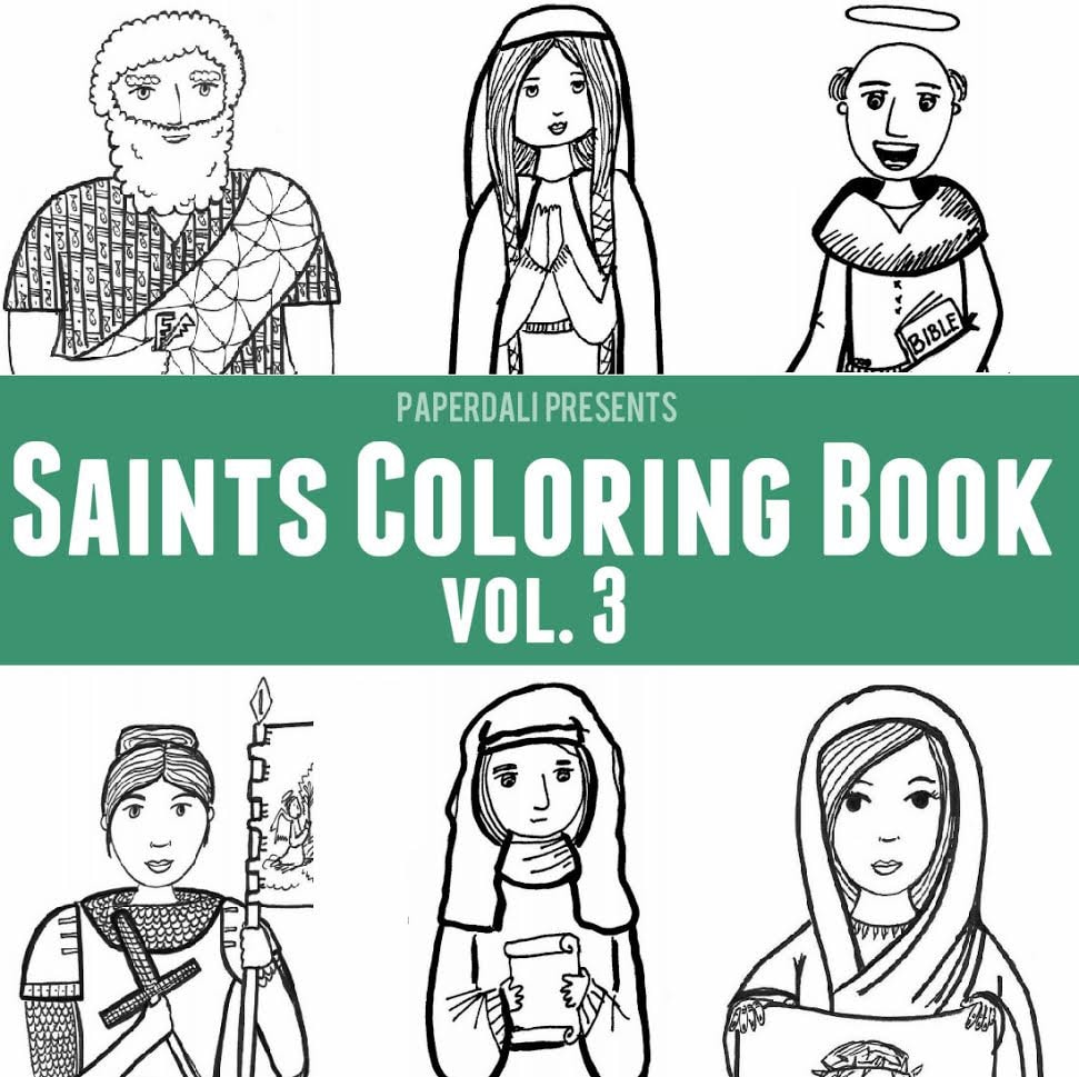 Catholic saints coloring book vol saints peter joan of arc anthony of padua and more