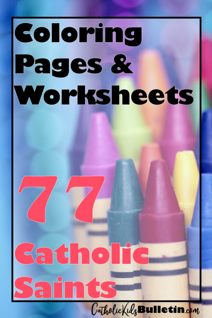 Teach about catholic saints w august kids bulletins