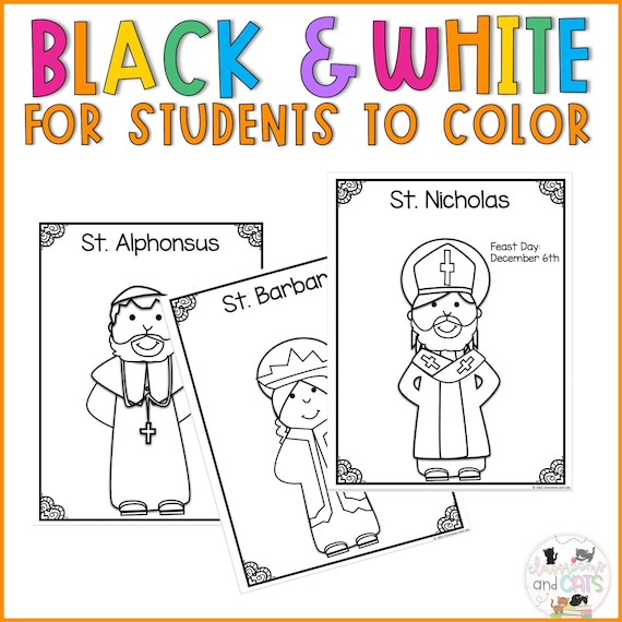 Catholic saints coloring pages