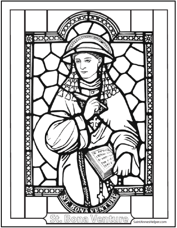 Catholic saint coloring pages